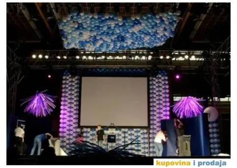 Dekoracija balonima,kurs dekoracije,podučavanje,baloni - 3/15