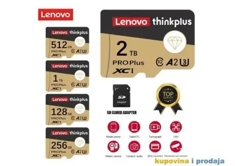 128 GB Lenovo ThinkPlus SD Memorijska kartica klase 10 - 2/15
