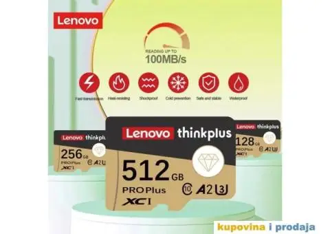 128 GB Lenovo ThinkPlus SD Memorijska kartica klase 10 - 3/15