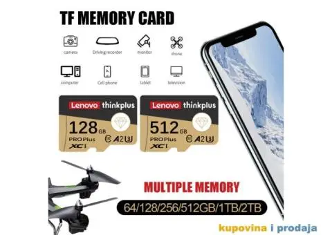 128 GB Lenovo ThinkPlus SD Memorijska kartica klase 10 - 4/15