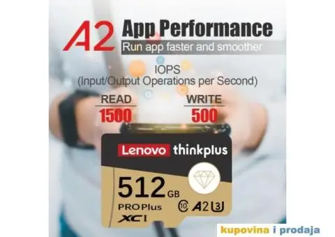 128 GB Lenovo ThinkPlus SD Memorijska kartica klase 10 - 7/15