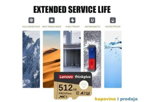 128 GB Lenovo ThinkPlus SD Memorijska kartica klase 10 - 11/15