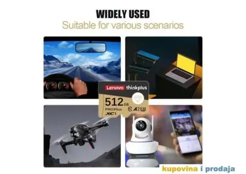 128 GB Lenovo ThinkPlus SD Memorijska kartica klase 10 - 15/15