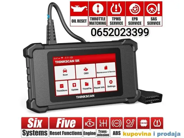 THINKCAR THINKSCAN SR6 OBD2 EOBD Auto Dijagnostika - 1