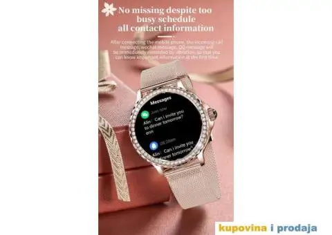 Rosegold Smart Watch za Dame Bluetooth poziv - 3/15