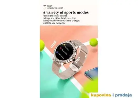 Rosegold Smart Watch za Dame Bluetooth poziv - 5/15