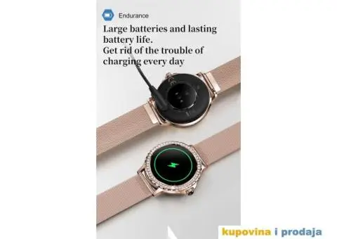 Rosegold Smart Watch za Dame Bluetooth poziv - 12/15