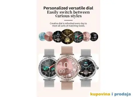 Rosegold Smart Watch za Dame Bluetooth poziv - 13/15