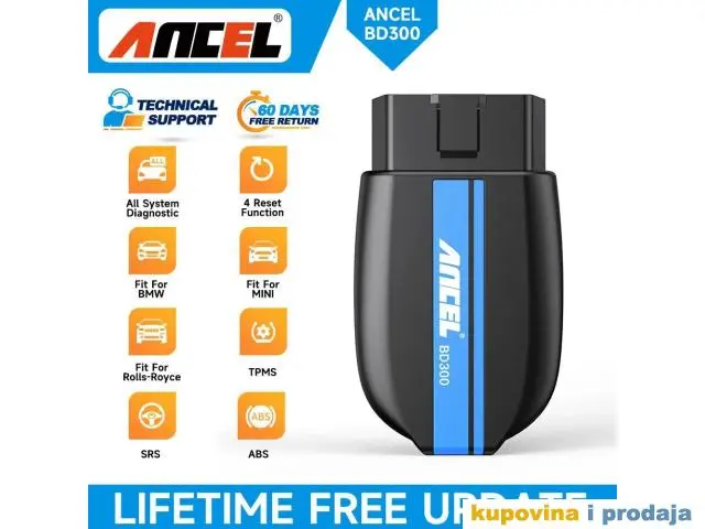 ANCEL BD300 Bluetooth OBD2 za BMW grupu vozila Mini, Rolls Royce - 1