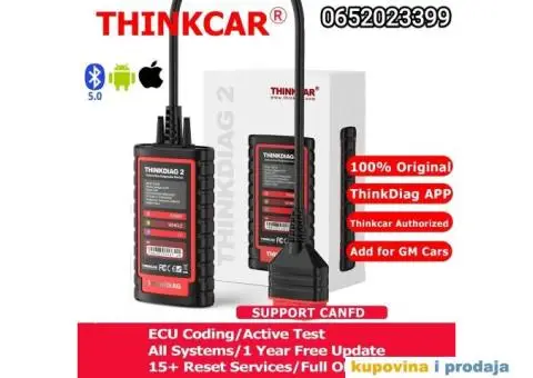 THINKCAR Thinkdiag 2 Bluetooth CAN FD OBD2 Auto Dijagnostika - 2/15