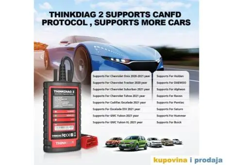 THINKCAR Thinkdiag 2 Bluetooth CAN FD OBD2 Auto Dijagnostika - 12/15
