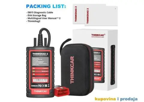 THINKCAR Thinkdiag 2 Bluetooth CAN FD OBD2 Auto Dijagnostika - 15/15