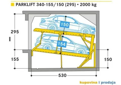 Parklift, Dorcol, slobodno od April, 1, 2024. The park lift, Dorcol, available from April 1, 2024. - 3/5