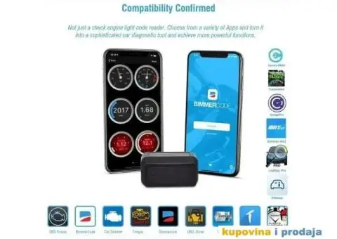 YUERSEAK GeeBT OBD2 Bluetooth iOS Android Auto Dijagnostika - 4/13