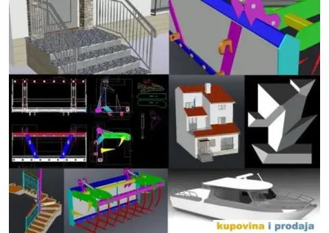 Uslužno 2D/3D crtanje i modelovanje u AutoCAD-u i Blender-u