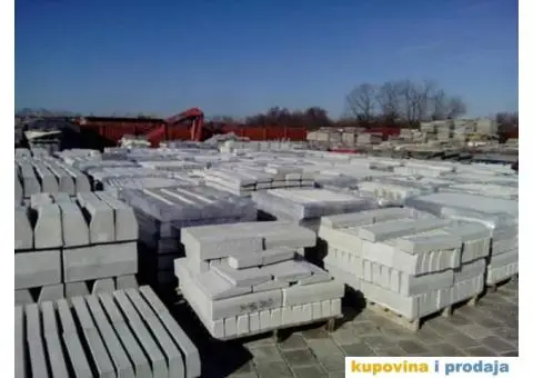 Ivicnjaci betonski 12x18x60cm,16x8x50cm - 2/8