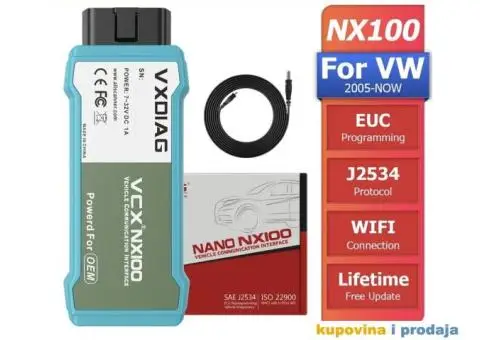 VXDIAG VCX NANO NX100 WiFi- VW/Audi/Škoda/Seat/Bentley - 1/15