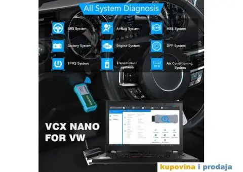 VXDIAG VCX NANO NX100 WiFi- VW/Audi/Škoda/Seat/Bentley - 7/15