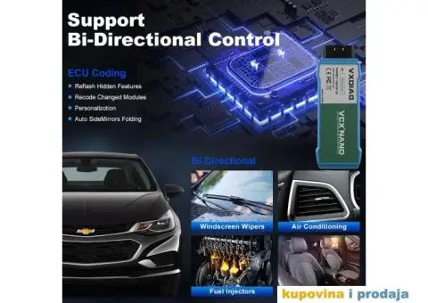 VXDIAG VCX NANO NX100 WiFi- VW/Audi/Škoda/Seat/Bentley - 9/15