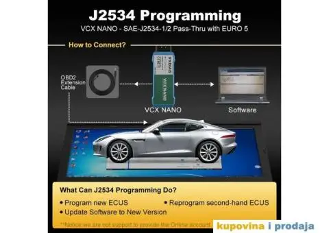 VXDIAG VCX NANO NX100 WiFi- VW/Audi/Škoda/Seat/Bentley - 12/15