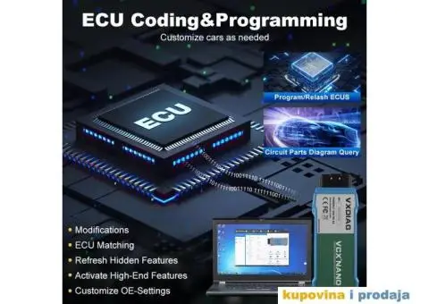 VXDIAG VCX NANO NX100 WiFi- VW/Audi/Škoda/Seat/Bentley - 13/15