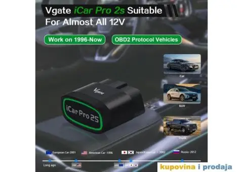 Vgate iCar Pro 2S OBD2 Bluetooth 5.3, IOS Android, PC - 4/15