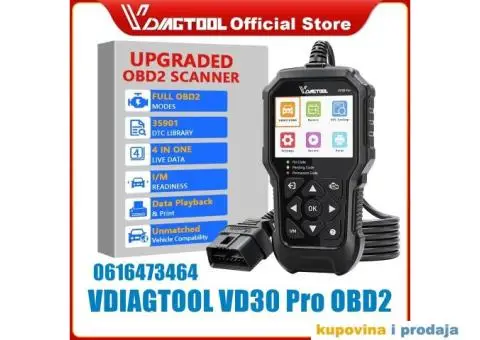 VDIAGTOOL VD30 Pro OBD2 Dijagnostika - 1/10