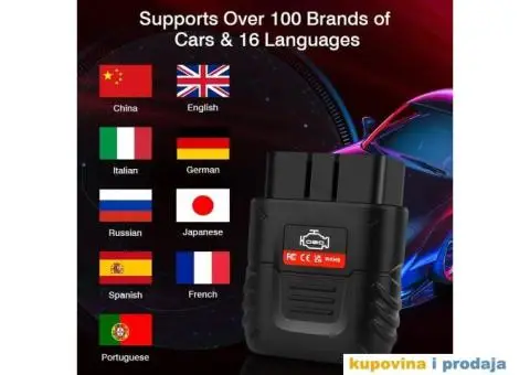 V019 Bluetooth ELM327 OBD2, iOS, Android, PC Dijagnostika - 6/14