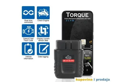 V019 Bluetooth ELM327 OBD2, iOS, Android, PC Dijagnostika - 12/14