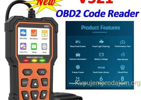 V521 OBDII+EOBD+CAN Auto Dijagnostika - 1/15