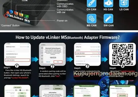 vLinker MS Advanced 12V/24V OBD2 za IOS MFI Android - 14/15