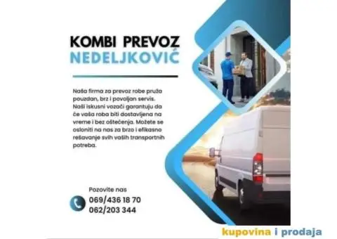 Kombi prevoz Nedeljkovic