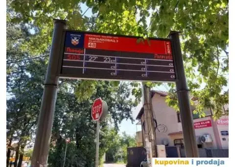 Miljakovac III, Sunčani breg, 580 m2 + 1/6 suvlasništvo puta - 3/6