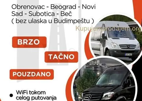 Prevoz putnika kombi vozilima od vrata do vrata