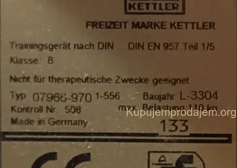 Trenažni bicikl marke Kettler - 1/7