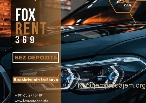 Rent a car Beograd - bez depozita - 1/5