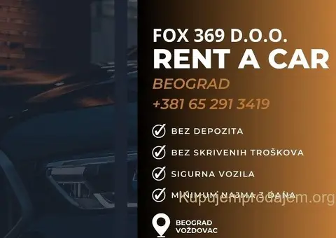Rent a car Beograd - bez depozita - 2/5