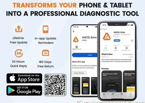 Ancel DND Echo OBD2 Bluetooth za iOS i Android Dija - 12/15