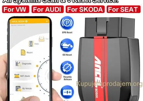 ANCEL BD500 Bluetooth OBD2 za VW Audi Seat Skoda - 1/15