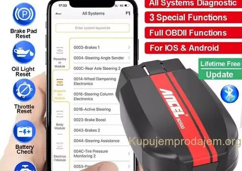 ANCEL BD500 Bluetooth OBD2 za VW Audi Seat Skoda - 2/15