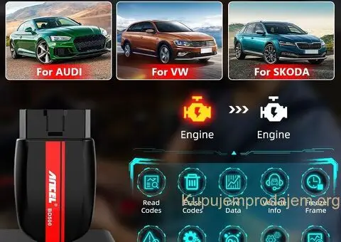 ANCEL BD500 Bluetooth OBD2 za VW Audi Seat Skoda - 10/15