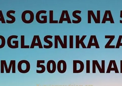 Vas oglas na 50 oglasnika