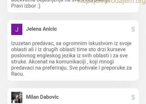 Online casovi Engleskog jezika - 6/7