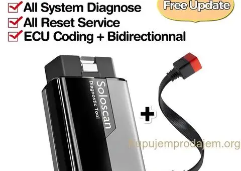 Novo - KINGBOLEN SOLOSCAN OBD2 Bluetooth 20+ Reseta + Kabel - 1/15