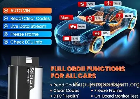 Novo - KINGBOLEN SOLOSCAN OBD2 Bluetooth 20+ Reseta + Kabel - 3/15