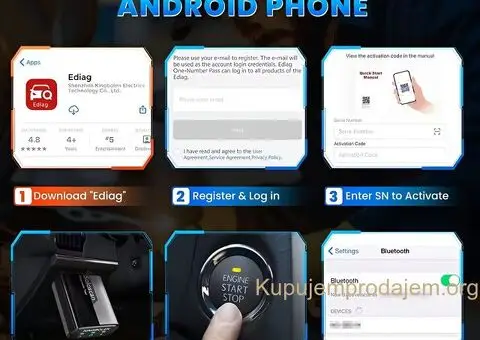 Novo - KINGBOLEN SOLOSCAN OBD2 Bluetooth 20+ Reseta + Kabel - 13/15