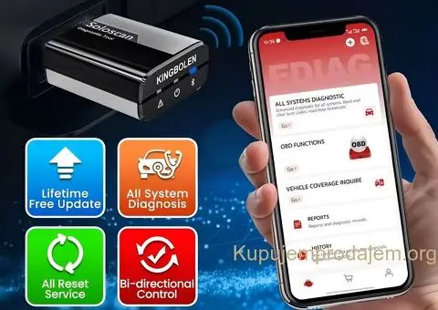 Novo - KINGBOLEN SOLOSCAN OBD2 Bluetooth 20+ Reseta + Kabel - 15/15
