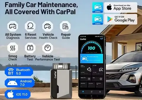 NOVO - TOPDON Carpal Bluetooth OBD2 za iOS i Android - 3/14