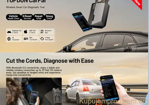 NOVO - TOPDON Carpal Bluetooth OBD2 za iOS i Android - 4/14
