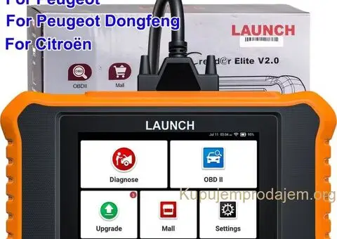 NOVO- LAUNCH X431 Creader Elite V2.0 OBD2 Peugeot i Citroen - 1/15